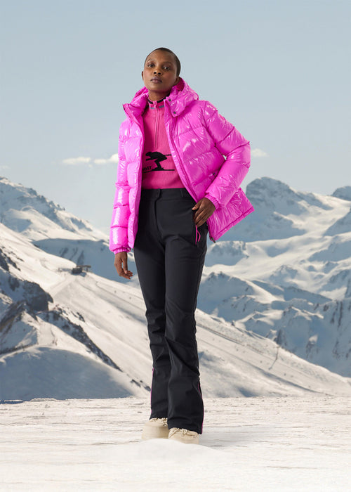 Down jacket Grand Froid Electric pink Prague lacquered