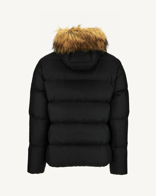 Down jacket short hooded Black Prestige 2.0 - JOTT - 5
