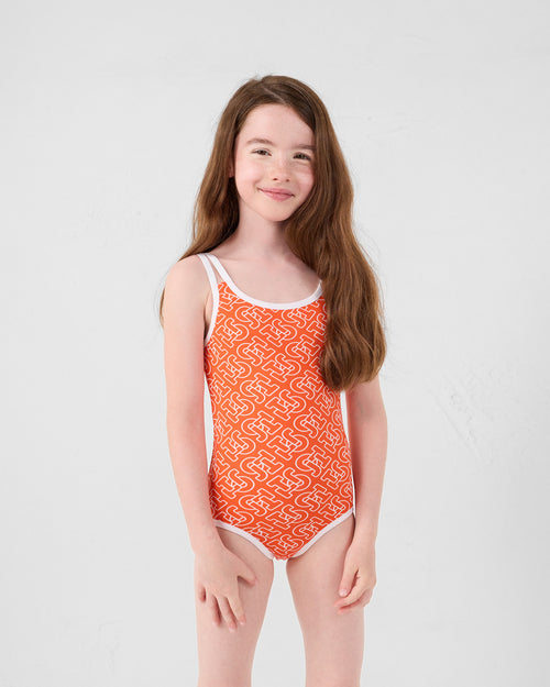 Swimsuit Mono red fire Milla monogram - JOTT - 3