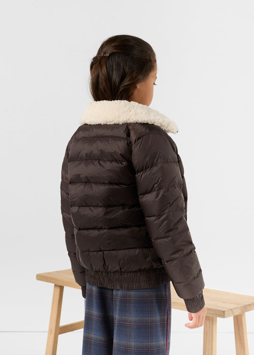 Down jacket Kid aviateur Café noir Bass - JOTT - 4