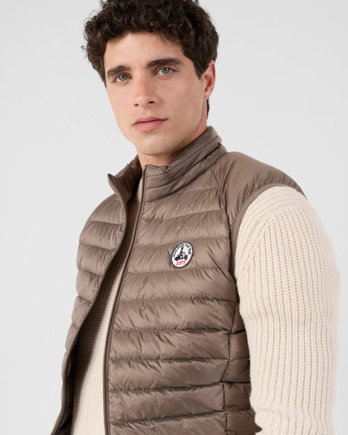 Taupe Tom sleeveless Down jacket - JOTT - 5