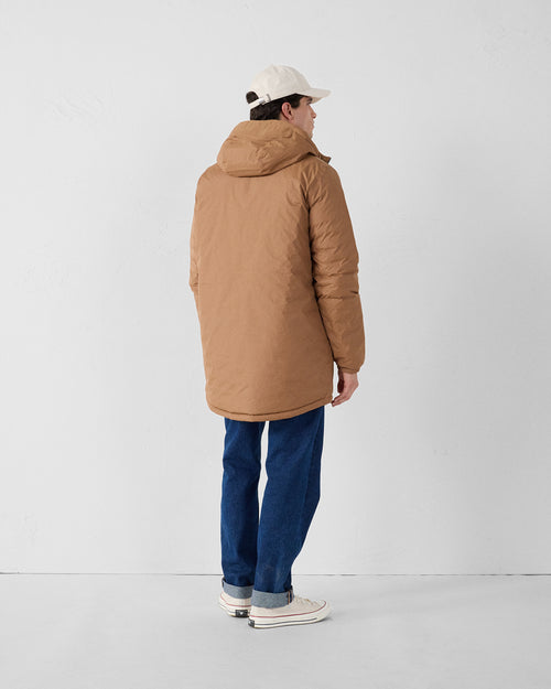 Long reversible Down jacket Sucre roux/beige Assen - JOTT - 4