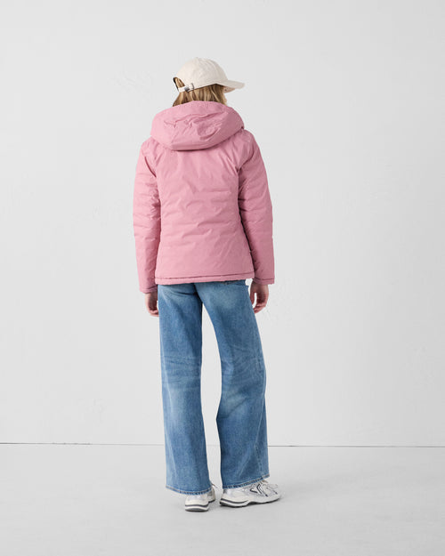 Reversible Down jacket Antique pink/black cherry Bergamo - JOTT - 4