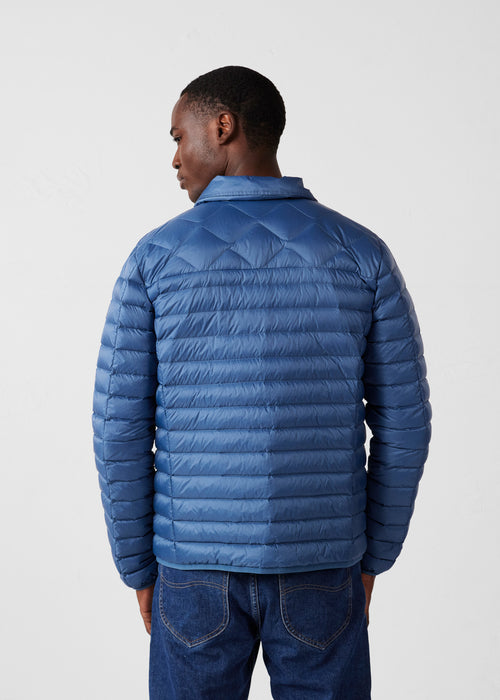 Ethan blue denim shirt Down jacket - JOTT - 4