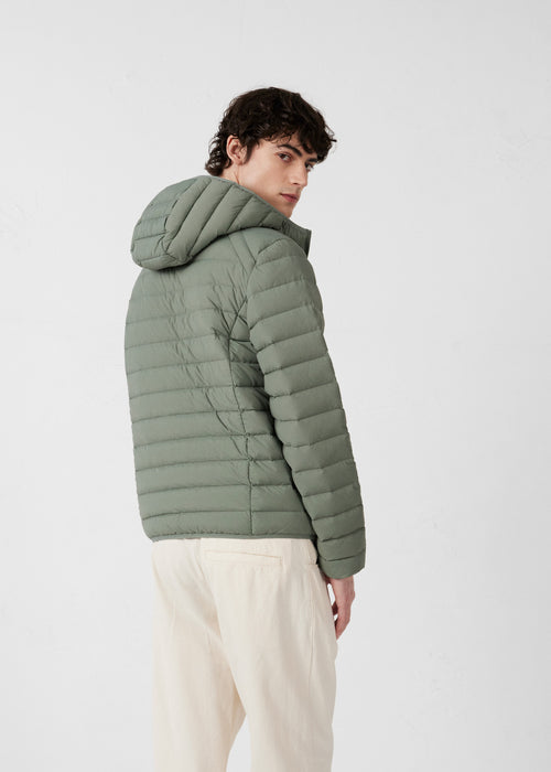light Down jacket  with hood Sage green Frantz - JOTT - 4