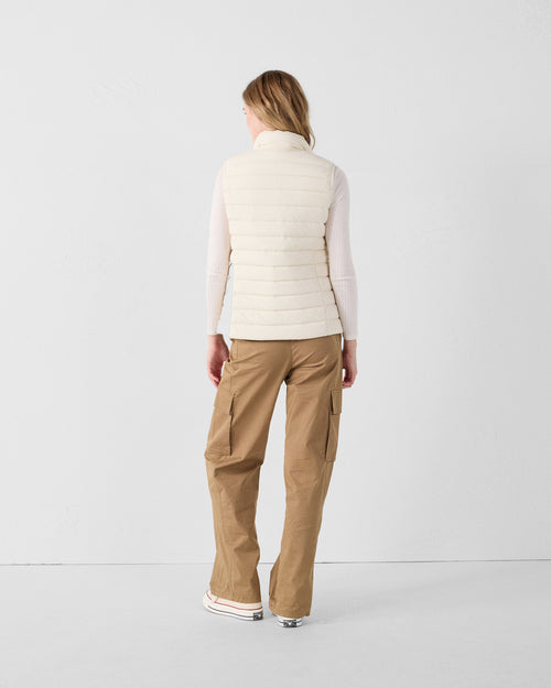 Down jacket sleeveless stretch Natural Grenada - JOTT - 4