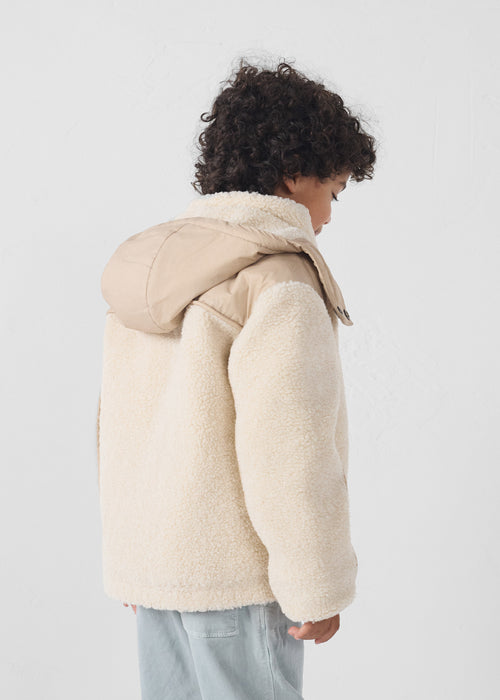 Down jacket Kid sherpa Naturel Gwen - JOTT - 4