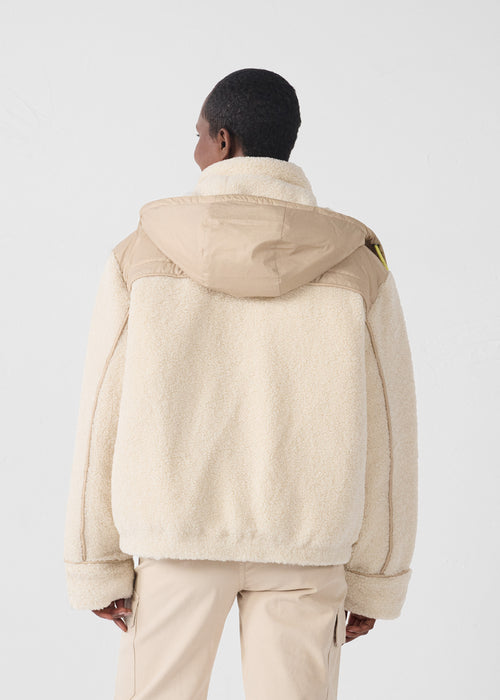 Down jacket sherpa Naturel Ivana - JOTT - 4