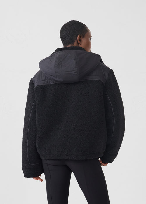 Down jacket sherpa Black Ivana - JOTT - 4