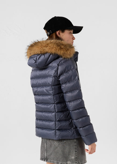 Grand Froid Bluestone Luxe Hooded Down jacket - JOTT - 3