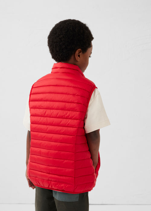 Kid Sleeveless Down jacket Carmine Red Zoe - JOTT - 4