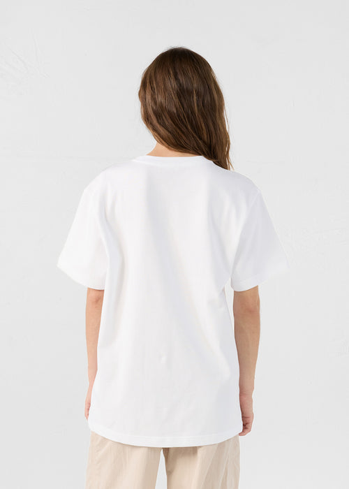 Andrea White Round Neck T-Shirt - JOTT - 4