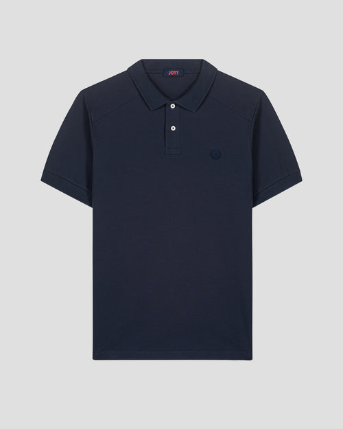 Alvaro navy cotton polo shirt - JOTT - 2