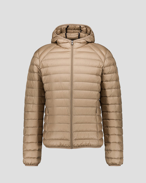 Down jacket light with hood Beige Nico - JOTT - 2