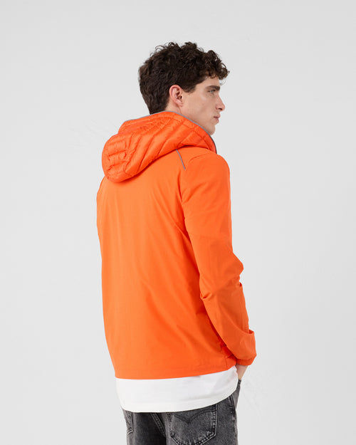 Down jacket bi-material Fire Red Stride - JOTT - 4