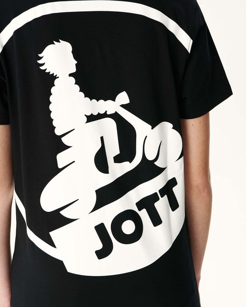 Mixed organic cotton T-shirt Black Pietro - JOTT - 4