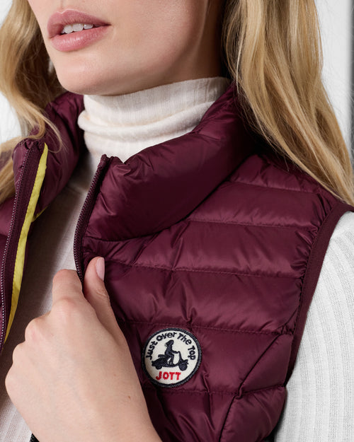 Down jacket light sleeveless Black Cherry Seda - JOTT - 5