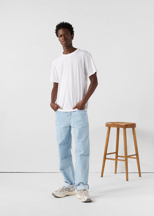 Petro White Round Neck T-Shirt - JOTT - 3