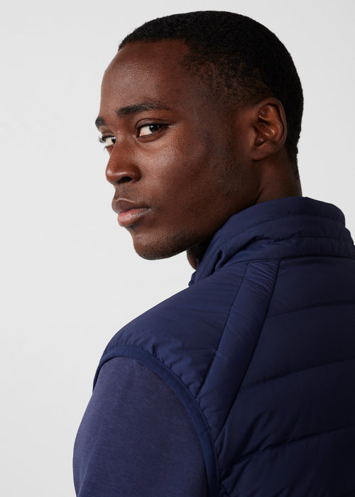 Arafo Navy Stretch Sleeveless Down jacket - JOTT - 5
