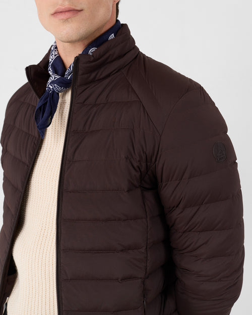 Down jacket light stretch Café noir Aragon - JOTT - 5