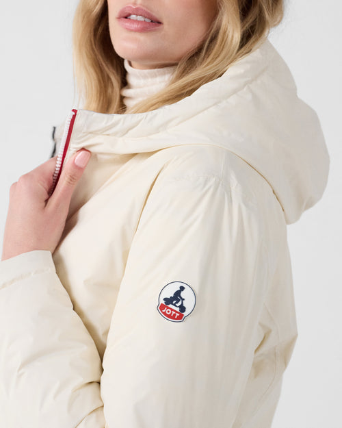 Reversible Down jacket Natural/ice grey Bergamo - JOTT - 5