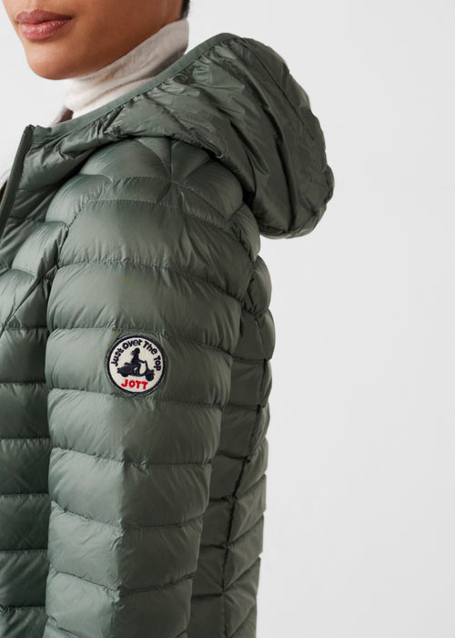 light Down jacket light sage green Cloe - JOTT - 5