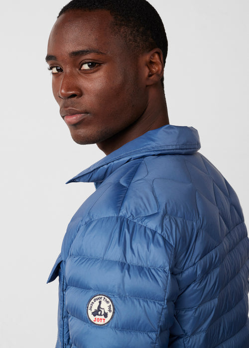 Ethan blue denim shirt Down jacket - JOTT - 5
