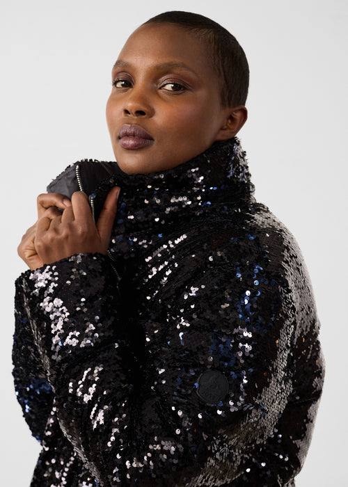 Sequin jacket black/navy Isadora - JOTT - 5