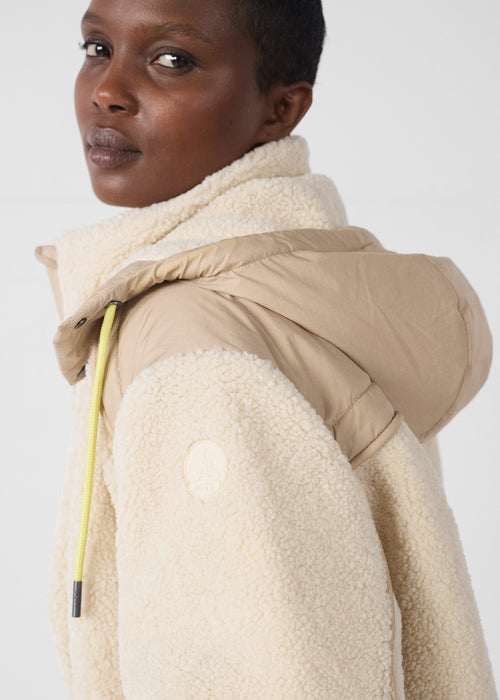 Down jacket sherpa Naturel Ivana - JOTT - 5