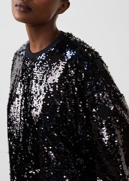 Black/navy sequin sweater Jeanne - JOTT - 5