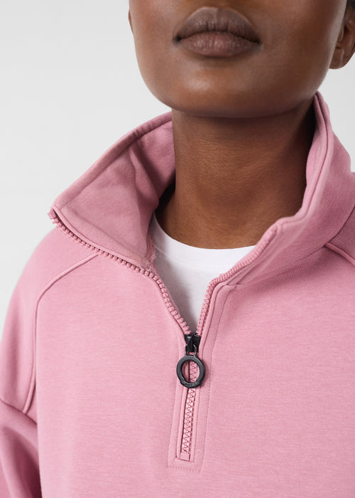 Half-zip sweatshirt Rose antique Line - JOTT - 5