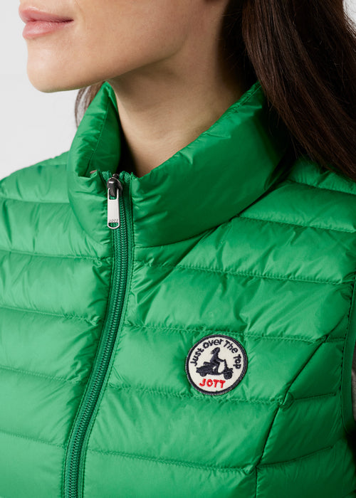 light Down jacket  in tropical green Seda - JOTT - 5