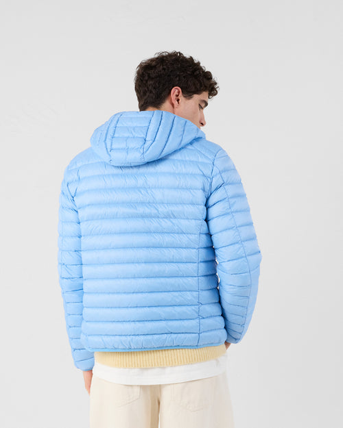 Down jacket light hooded Nico Crystal Blue - JOTT - 4