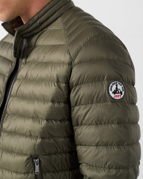 Down jacket biker collar Army Bastien - JOTT - 5
