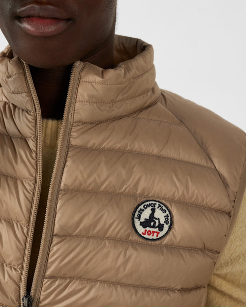 Beige Tom sleeveless Down jacket - JOTT - 5