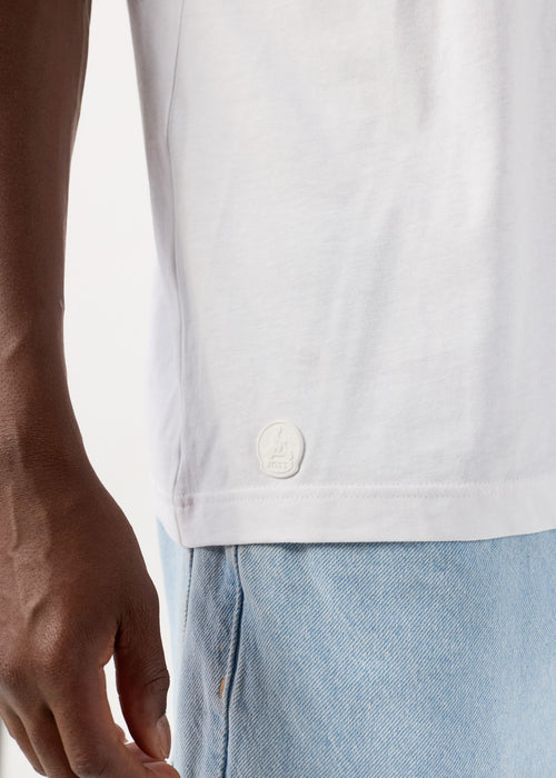 Petro White Round Neck T-Shirt - JOTT - 5