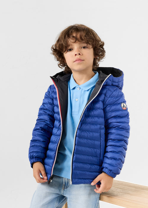 Down jacket Kid reversible Black/cobalt blue Sauda - JOTT - 5