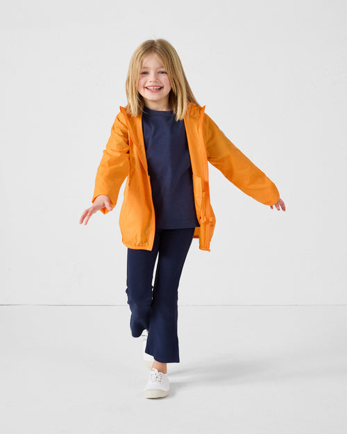 Arran Tangerine Kid Raincoat - JOTT - 3