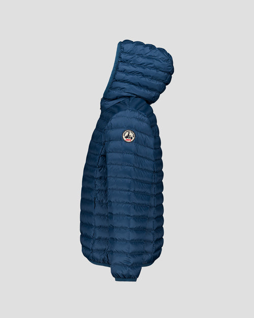 Down jacket light hooded Kid Bleu jeans Hugo - JOTT - 2