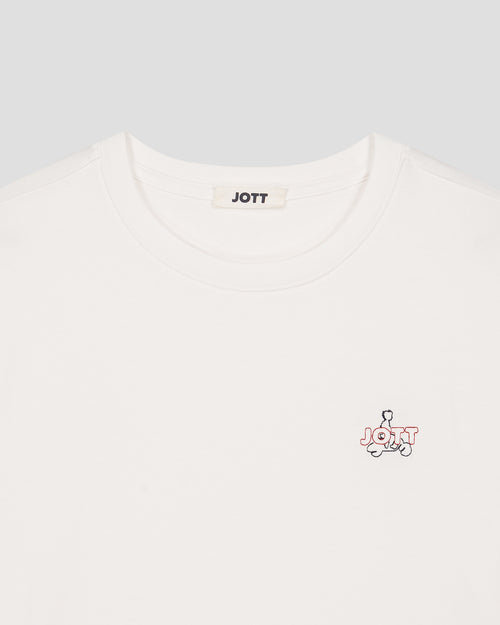 White Lipe unisex crew neck T-shirt - JOTT - 2