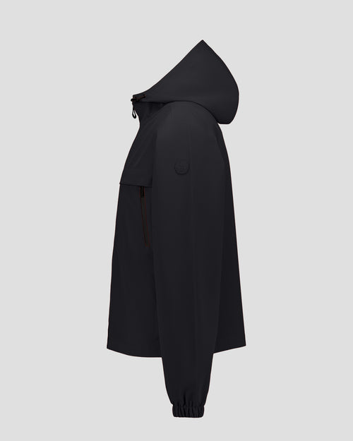Black Noste hooded raincoat - JOTT - 2