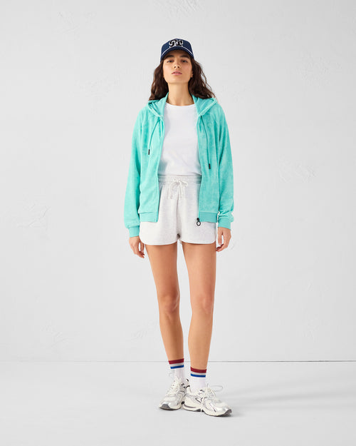 Lagoon Anemone zip-up terry jacket - JOTT - 5