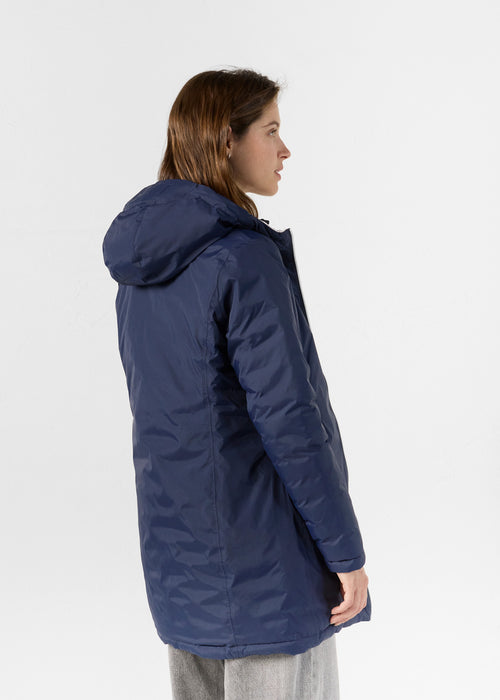 Long reversible Down jacket navy/pink petal Verone - JOTT - 4