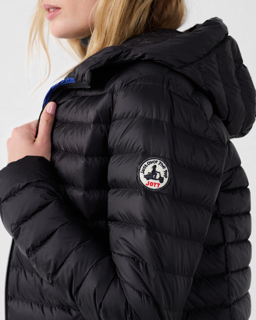 Mid-length Down jacket Black Claudie - JOTT - 5