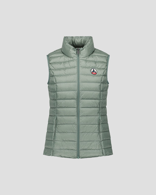 Down jacket light sleeveless Mineral green Seda - JOTT - 2