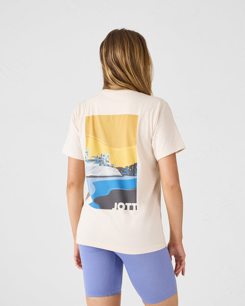 Sable Espar cotton round-neck T-shirt - JOTT - 2