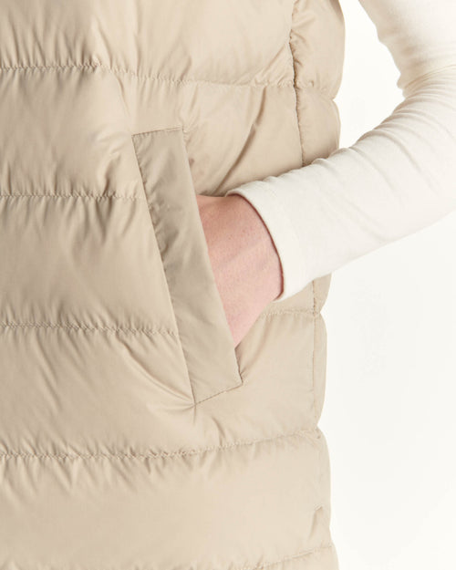 Down jacket long straight hooded Beige Lola - JOTT - 3