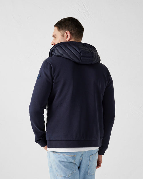 Navy Gummy 2.0 two-ply hooded jacket - JOTT - 3