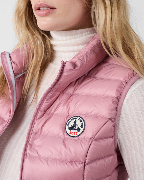 Down jacket light sleeveless Rose antique Seda - JOTT - 5
