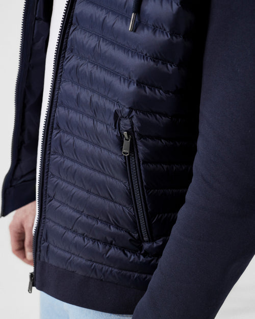 Navy Gummy 2.0 two-ply hooded jacket - JOTT - 5